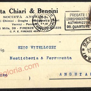 ae6371 - CARTOLINA D'EPOCA  Firenze Città - Ditta Chiari Bencini  1933