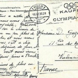 15280 - AUSTRIA  - POSTAL HISTORY - Olympic Games POSTMARK  1936