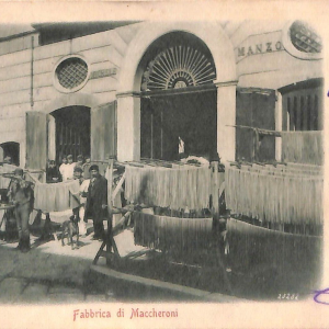 ab8033 - CARTOLINA  D'EPOCA - Napoli  Città - Fabbrica di Maccheroni