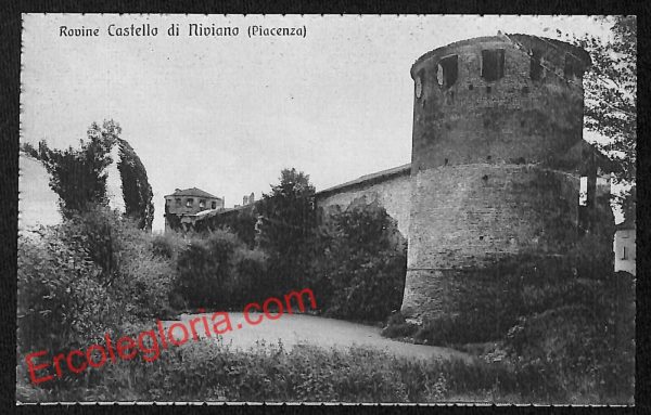 ah7349 - CARTOLINA D'EPOCA - Piacenza Città - Rovine Castello di Niviano