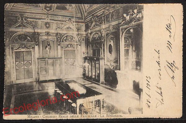 ag9058 - CARTOLINA D'EPOCA - Milano Città - Collegio Reale delle Fanciulle
