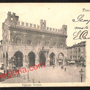 ah7353 - CARTOLINA D'EPOCA - Piacenza Città - Palazzo Gotico