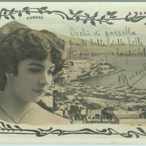 68328  - MONACO - VINTAGE POSTCARD - Monte Carlo - GLAMOUR: Foreau