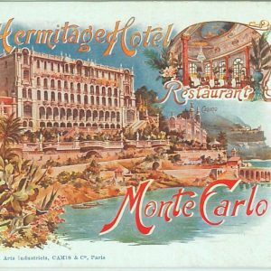 68331 - MONACO - VINTAGE POSTCARD - Monte Carlo: HOTEL HERMITAGE Illustrated