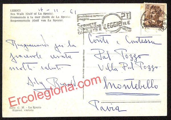 ag5643 - CARTOLINA D'EPOCA - La Spezia Provincia - Lerici - immagine 2