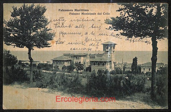 ad9738 - CARTOLINA  D'EPOCA - Ancona Provincia - Falconara Marittima  1934