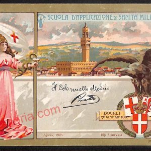 ae6876 - CARTOLINA D'EPOCA - Firenze - Scuola D' Applicazione di Sanità Militare