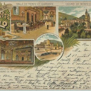 68336 - MONACO - VINTAGE POSTCARD - Monte Carlo:  GRUSS AUS! 1898