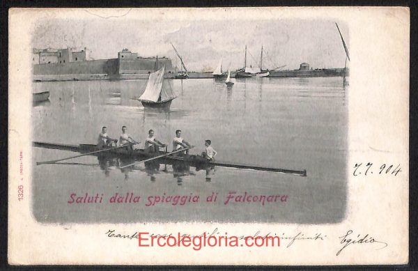 ad9744 - CARTOLINA  D'EPOCA - Ancona Provincia - Falconara Marittima  1904