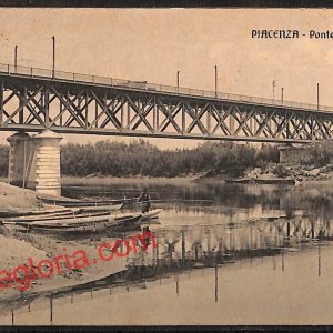 ah7373 - CARTOLINA D'EPOCA - Piacenza Città - Ponte Nuovo sul Po