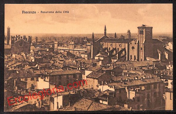ah7375 - CARTOLINA D'EPOCA - Piacenza Città - Panorama della Città