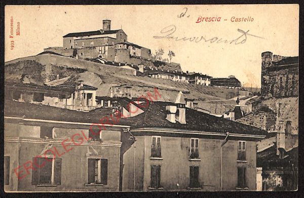 ae4114 - CARTOLINA  D'EPOCA - Brescia Città - Castello  1903