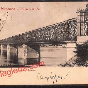 ah7378 - CARTOLINA D'EPOCA - Piacenza Città - Ponte sul Po