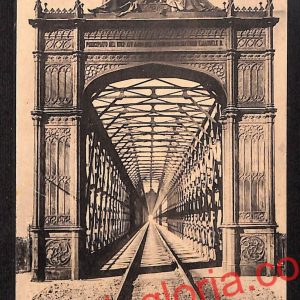 ah7383 - CARTOLINA D'EPOCA- Piacenza Città- Monumentale Ponte Ferroviario sul Po