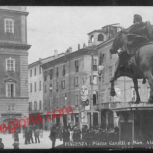 ah7384 - CARTOLINA D'EPOCA - Piacenza Città - Monumento Alessandro Farne