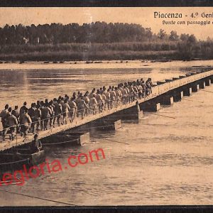 ah7385 - CARTOLINA D'EPOCA - Piacenza Città - 4° Genio Pontieri