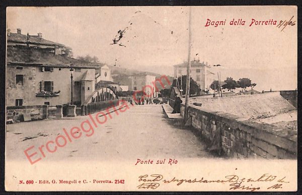 ae2786 - CARTOLINA  D'EPOCA - Bologna Provincia - Porretta  1906