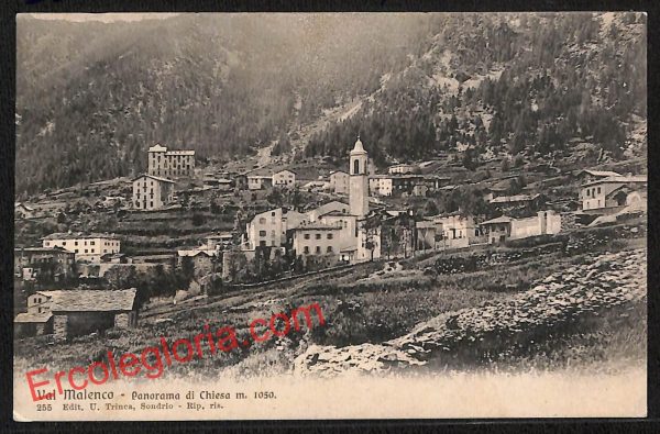ai7260 - CARTOLINA D' EPOCA - Sondrio Provincia - Chiesa in Valmalenco