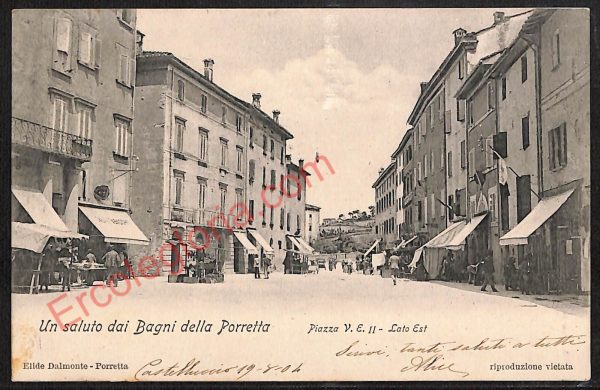 ae2791 - CARTOLINA  D'EPOCA - Bologna Provincia - Porretta  1904