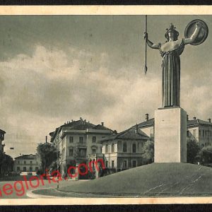 ah5873 - CARTOLINA  D'EPOCA - Pavia Città  La ''Minerva'' e Viale della Stazione