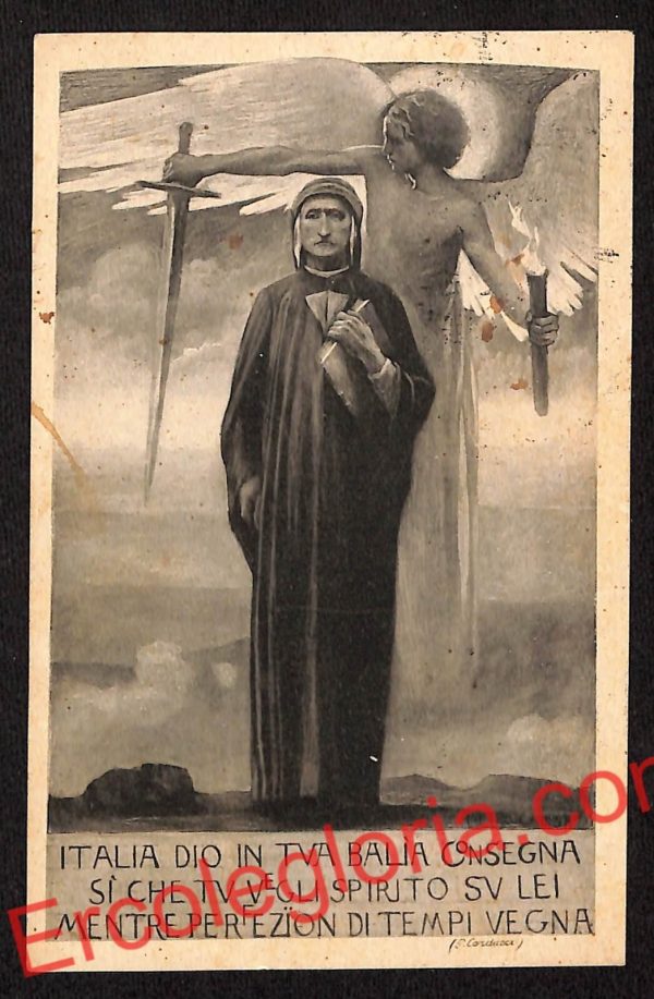 ah5932 - CARTOLINA  D'EPOCA - Pavia Città - Società 'Dante Alighieri'