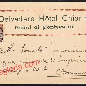 ah8669 - STORIA POSTALE - Pistoia Provincia - Montecatini
