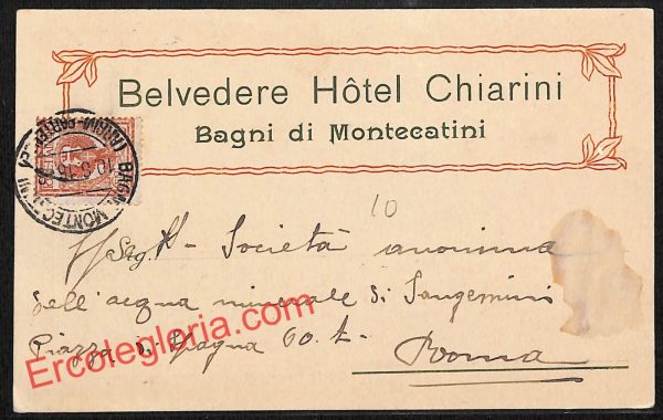 ah8669 - STORIA POSTALE - Pistoia Provincia - Montecatini