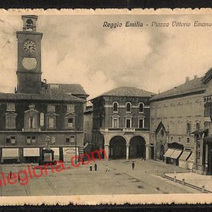 ah9654 - CARTOLINA D'EPOCA - Reggio Emilia Città - Piazza Vittorio Emanuele