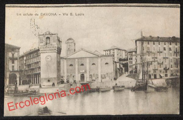ai4952 - CARTOLINA D'EPOCA - Savona Città - Via San Lucia