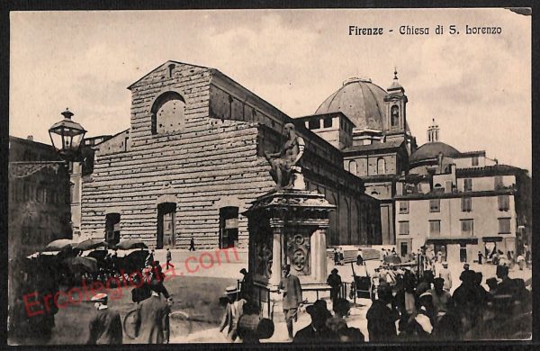ae6879 - CARTOLINA D'EPOCA - Firenze Città - Chiesa di S. Lorenzo