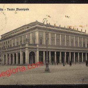 ah9659 - CARTOLINA D'EPOCA - Reggio Emilia Città - Teatro Municipale