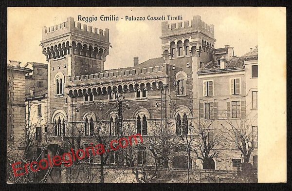 ah9661 - CARTOLINA D'EPOCA - Reggio Emilia Città - Palazzo Cassoli Tirelli
