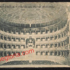 ah9665 - CARTOLINA D'EPOCA - Reggio Emilia Città - Teatro Municipale