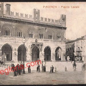 ah7389 - CARTOLINA D'EPOCA - Piacenza Città - Piazza Cavalli