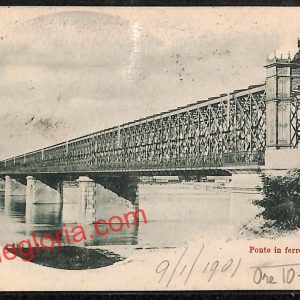 ah7391 - CARTOLINA D'EPOCA - Piacenza Città - Ponte in ferro sul Po