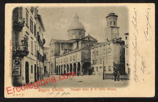 ah9670 - CARTOLINA D'EPOCA - Reggio Emilia Città- Tempio della B.V. della Ghiara