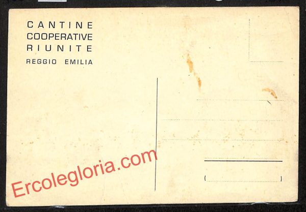 ah9690 - CARTOLINA D'EPOCA - Reggio Emilia Città - Cantine Cooperative Riunite - immagine 2