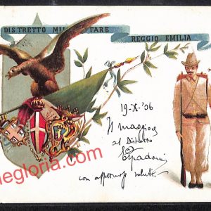 ah9691 - CARTOLINA D'EPOCA - Reggio Emilia Città - Distretto Militare
