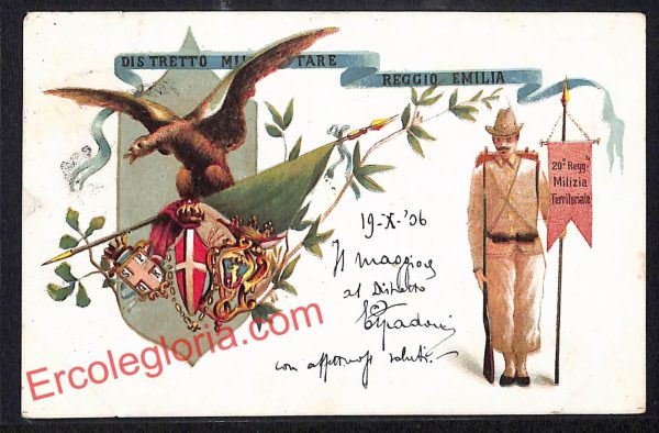 ah9691 - CARTOLINA D'EPOCA - Reggio Emilia Città - Distretto Militare