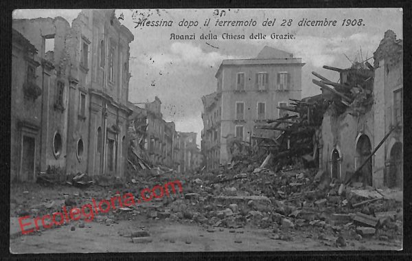 ag8609 - CARTOLINA D'EPOCA - Messina Città - Chiesa delle Grazie