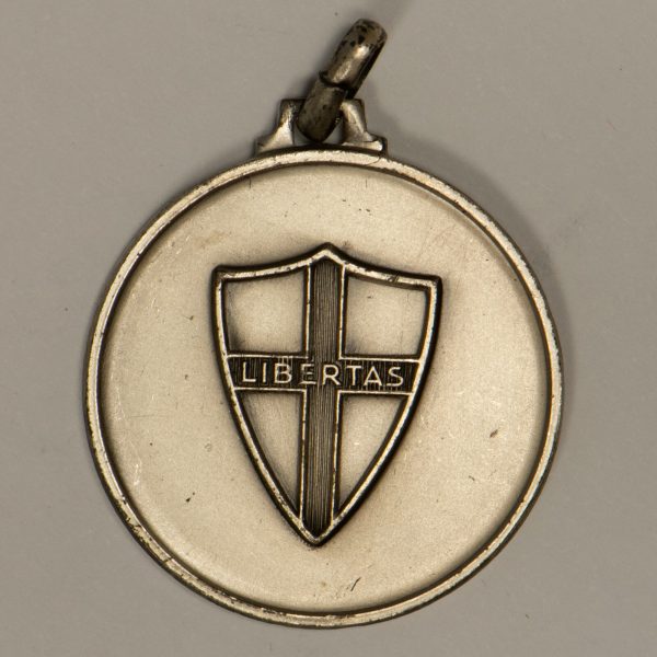 NA0208 - Medaglia Italia Politica Libertas P.P.I. 1919 - D.C. 1969 Argento