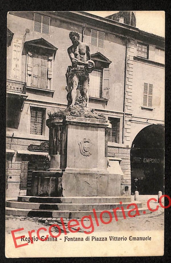 ah9700 - CARTOLINA D'EPOCA - Reggio Emilia - Fontana di Piazza Vittorio Emanuele