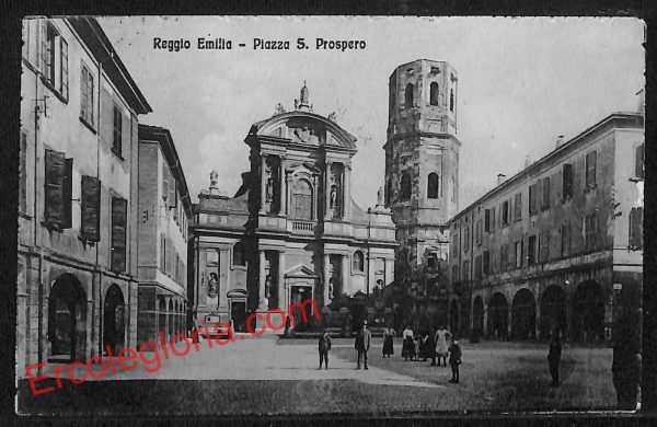 ah9701 - CARTOLINA D'EPOCA - Reggio Emilia Città - Piazza S. Prospero