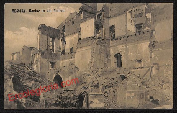 ag8610 - CARTOLINA D'EPOCA - Messina Città - Via Rovere