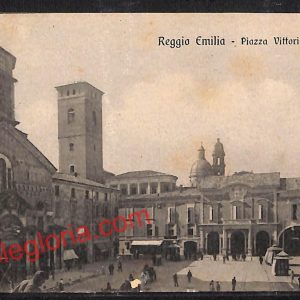 ah9709 - CARTOLINA D'EPOCA - Reggio Emilia Città - Piazza Vittorio Emanuele