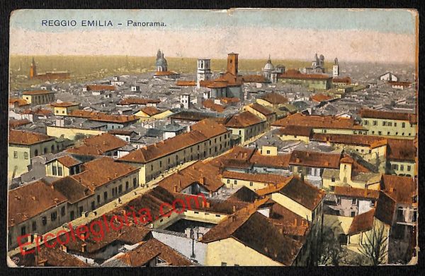 ah9710 - CARTOLINA D'EPOCA - Reggio Emilia Città - Panorama