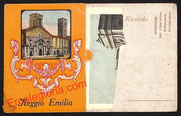 ah9710 - CARTOLINA D'EPOCA - Reggio Emilia Città - Panorama - immagine 2