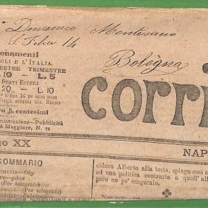 ZA1756 - GIORNALE D'epoca - Giugno 1891   CORRIERE DI  NAPOLI