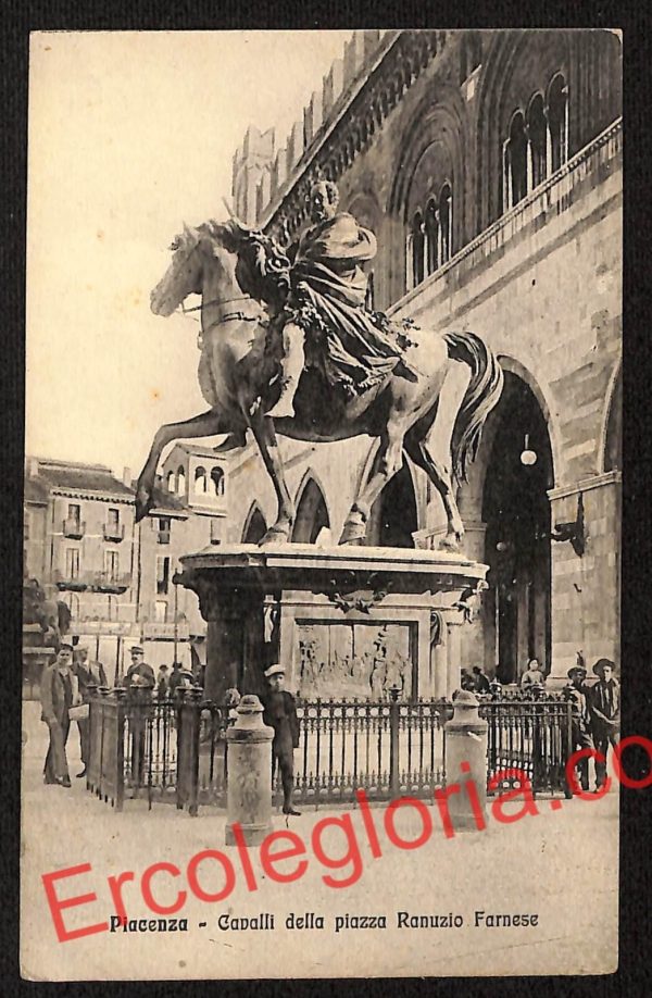 ah7431 - CARTOLINA D'EPOCA - Piacenza Città - Monumento a Ranuzio Farnese