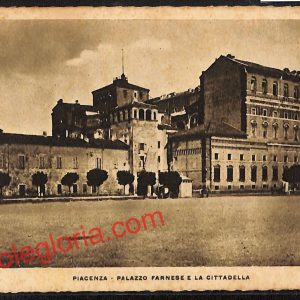 ah7434 - CARTOLINA D'EPOCA - Piacenza Città - Palazzo Farnese e la Cittadella